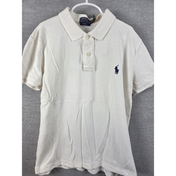 Polo Ralph Lauren Other - Ralph Lauren Polo Shirt Boys Size S White Collared Preppy Classic Fit Navy Pony
